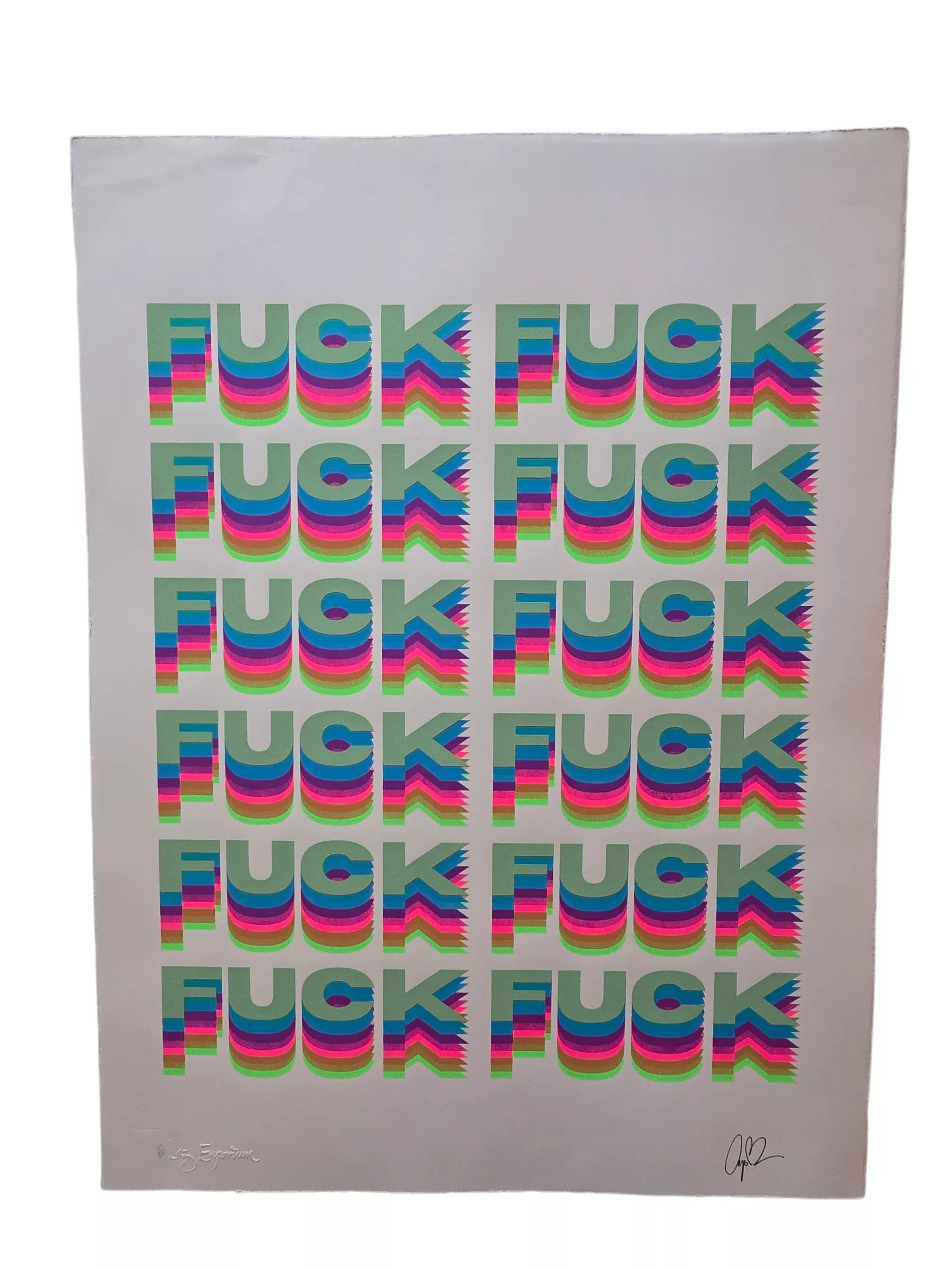FUCK | green/blue/pink