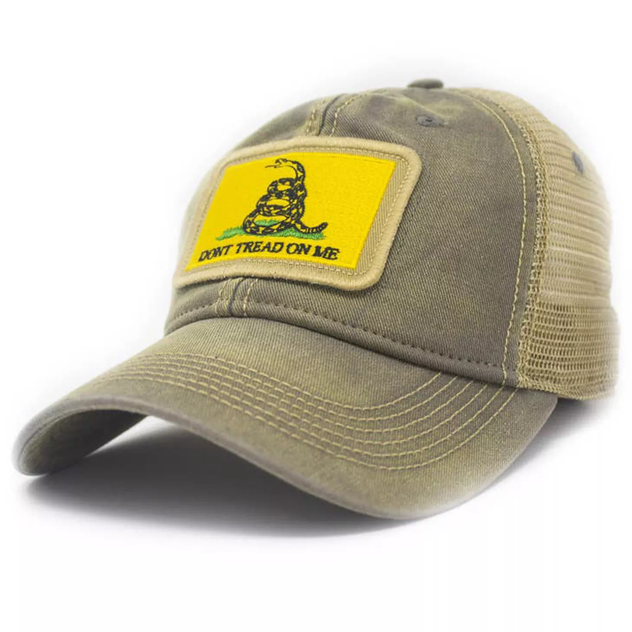 Gadsden Don't Tread On Me Flag Patch Trucker Hat