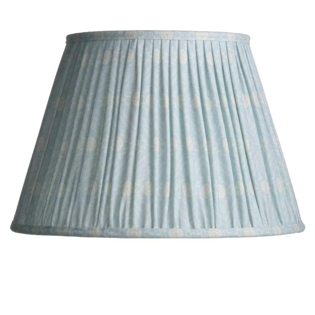Gathered Tulipiere Lampshade - Wedgewood Blue