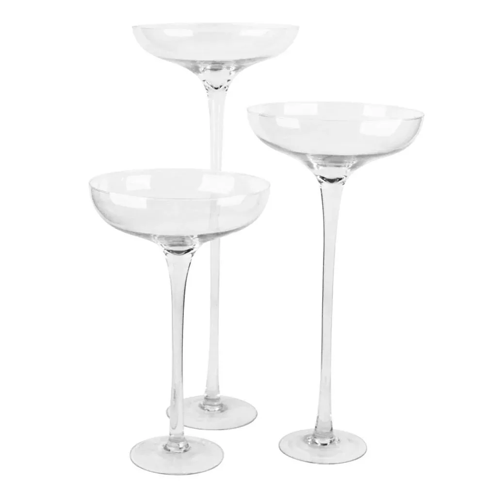 Giant Champagne Saucer Glass Vase