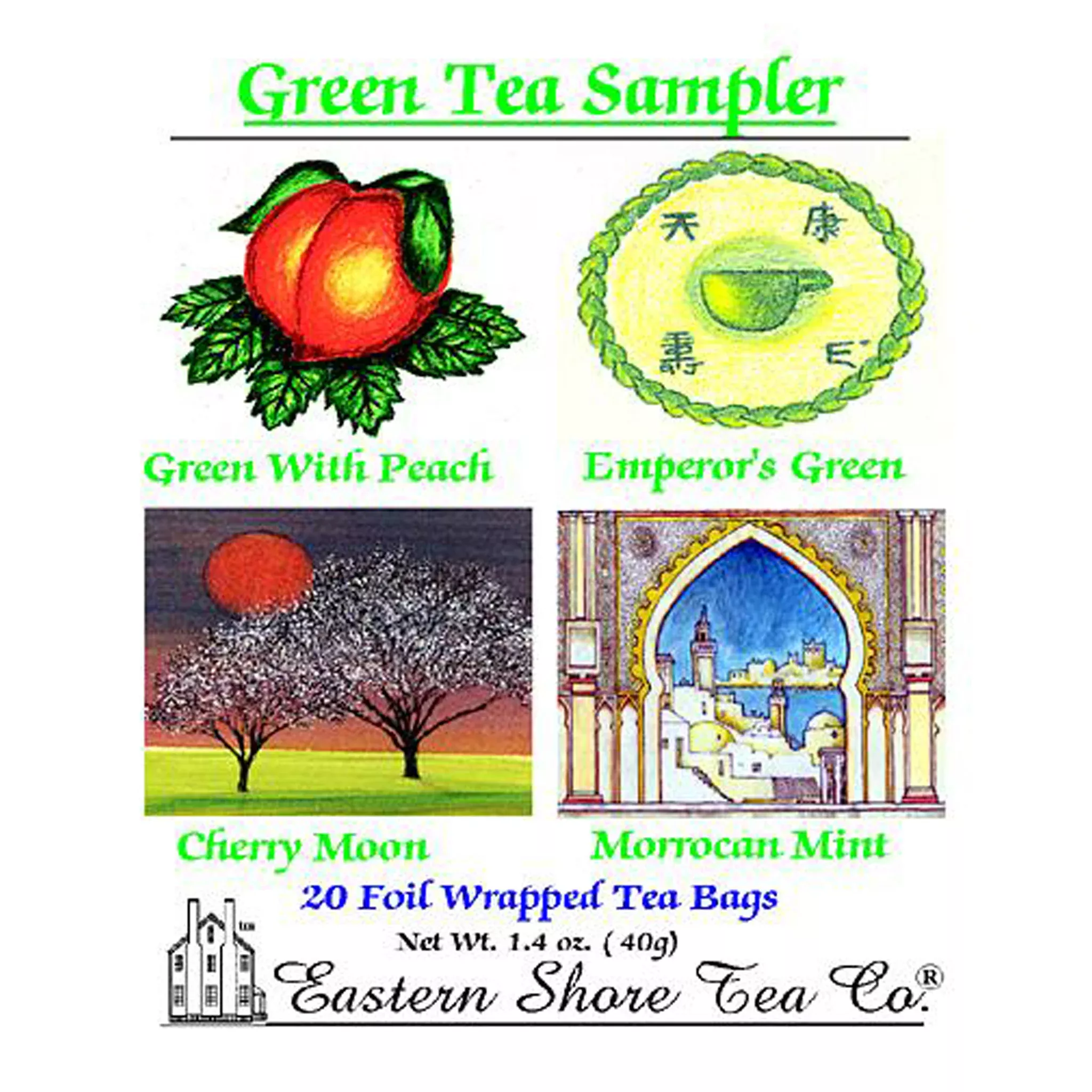 Green Tea Bags Sampler
