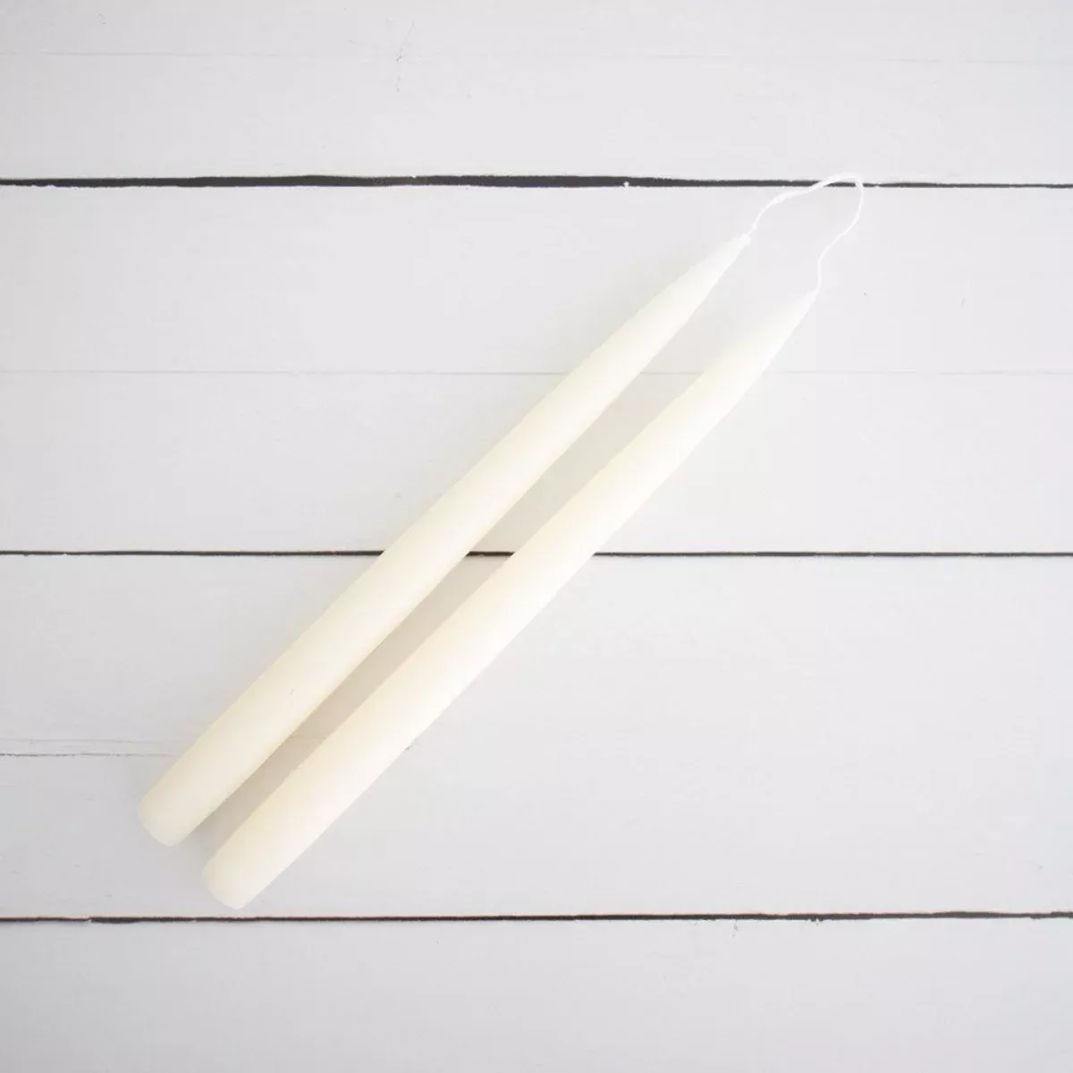 Hand-Dipped Danish Tapers - Cream