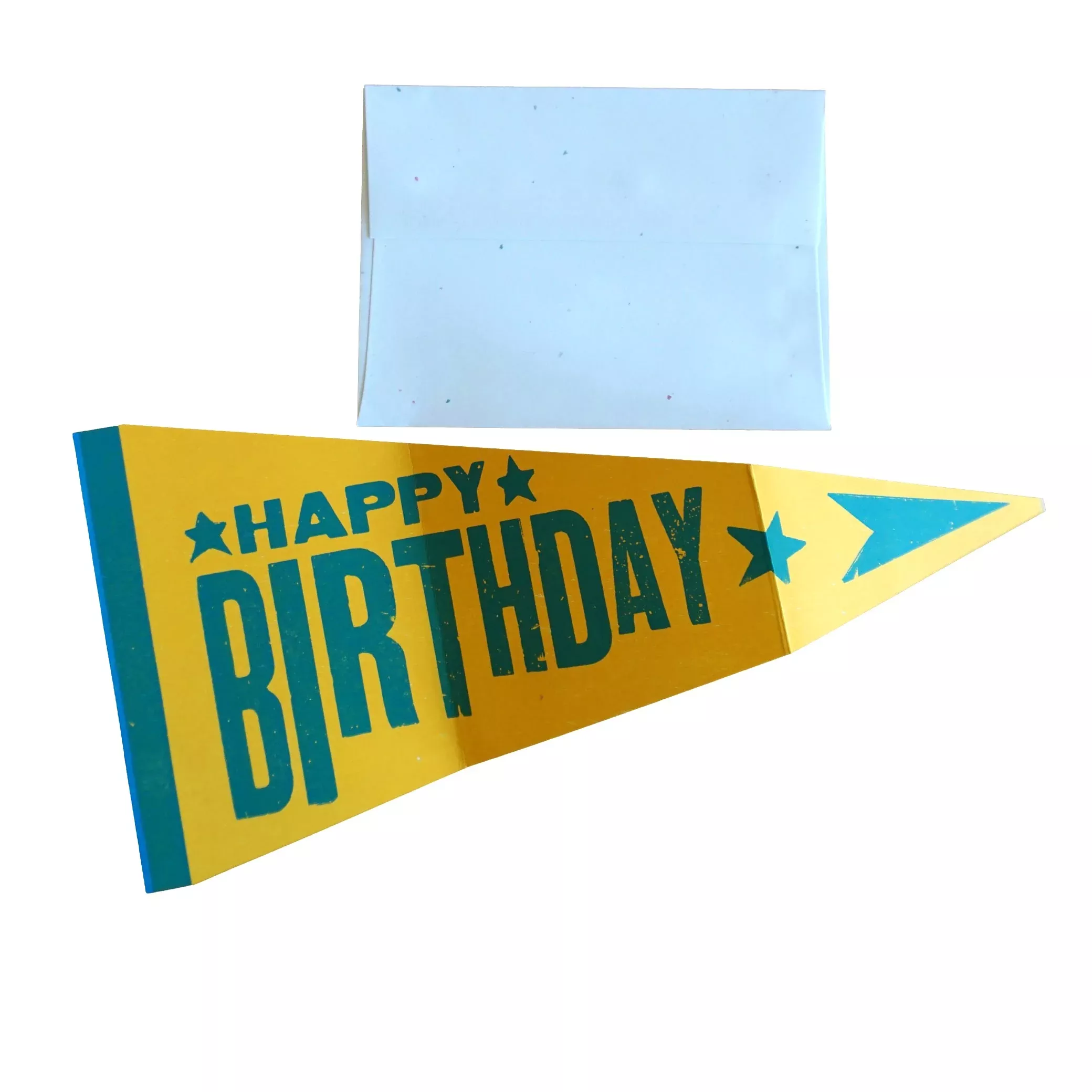 Happy Birthday Pennant Card
