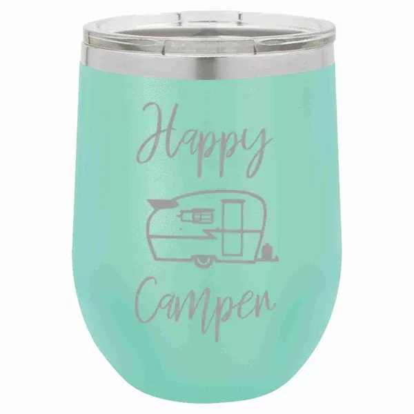"Happy Camper" 12 oz Wine Mug