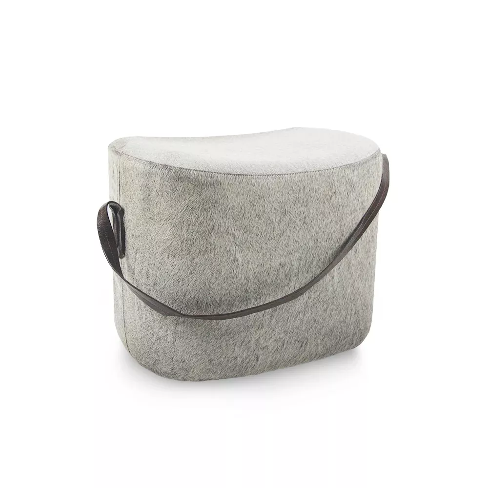 Heather Grey Pouf/ Ottoman/ Foot Rest