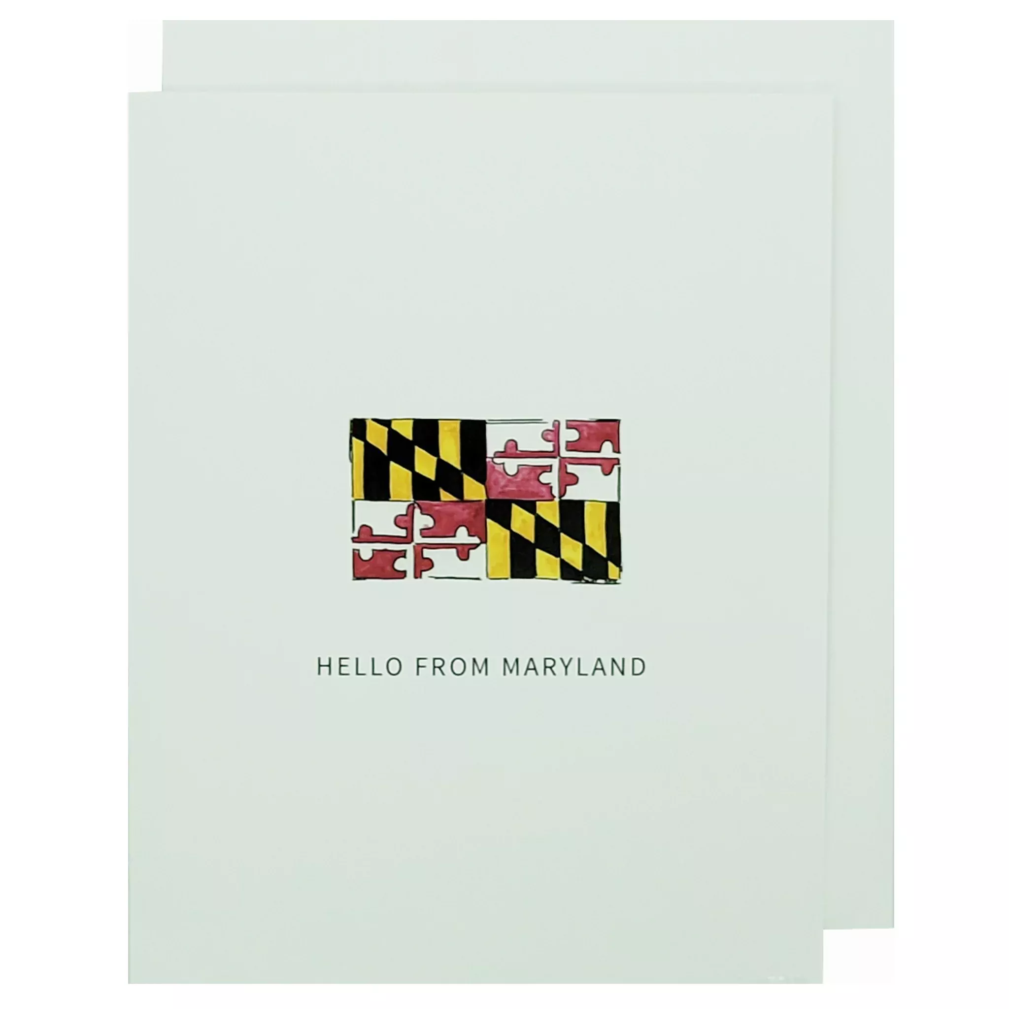 Hello From Maryland (Flag) Note Card