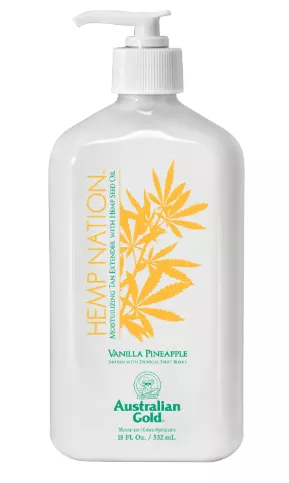 Hemp Nation Vanilla Pineapple Tan Extender – Dye Free 18 oz.