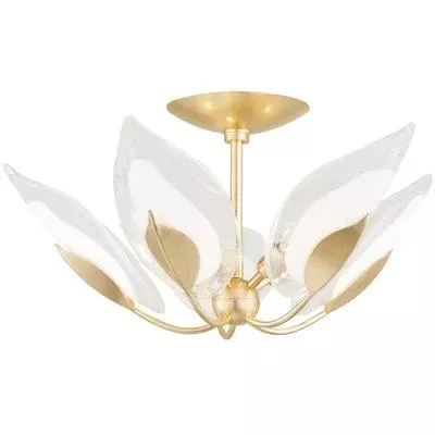 Hudson Valley - Blossom 5-Light Semi-Flush Mount - 4805-GL