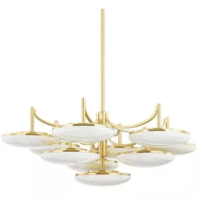 Hudson Valley - Bregman 10-Light Semi Flush - 2006-AGB