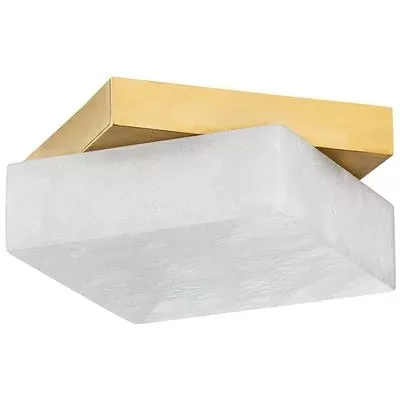 Hudson Valley - Brockton 1-Light Flush Mount - 6612-AGB