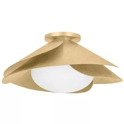 Hudson Valley - Brookhaven 1-Light Flush Mount - 7222-VGL