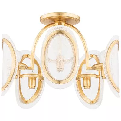 Hudson Valley - Danes 5-Light Semi-Flush Mount - 1520-VGL