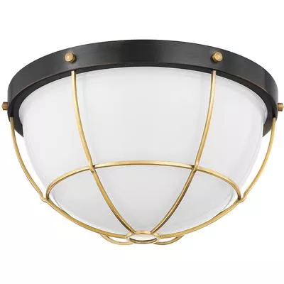Hudson Valley - Holkham 2-Light Flush Mount - MDS1501-AGB/DB