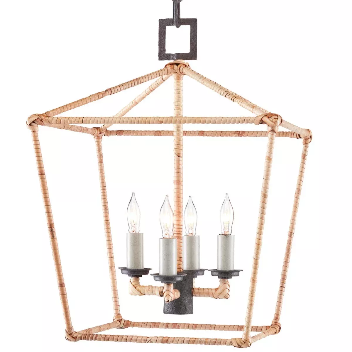 Husdon Lantern - Rattan