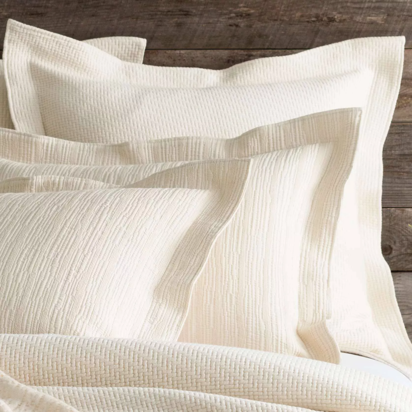 Interlaken Ivory Matelasse Sham