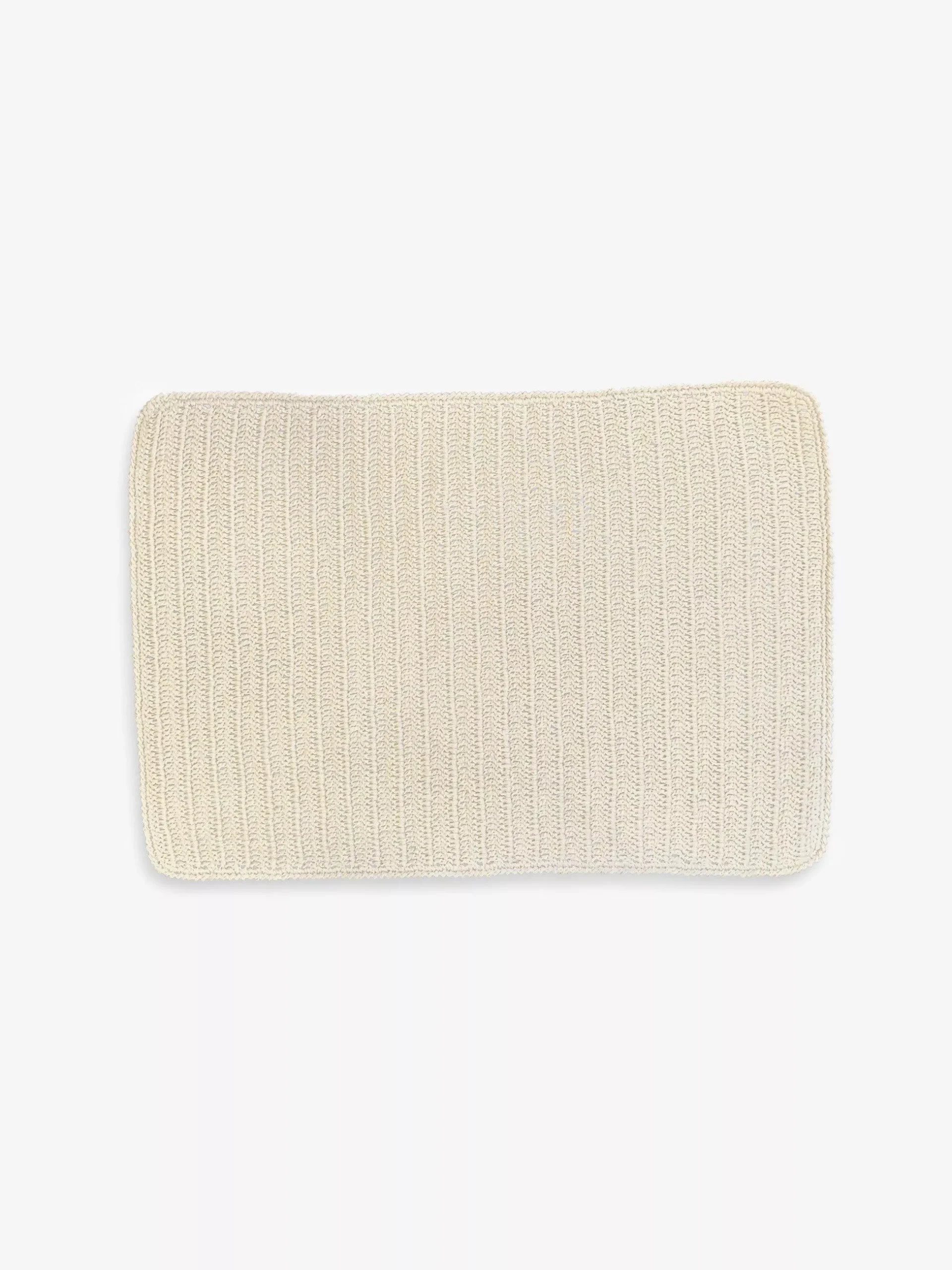 Italian Linen Hand Knit Placemat in Ivory