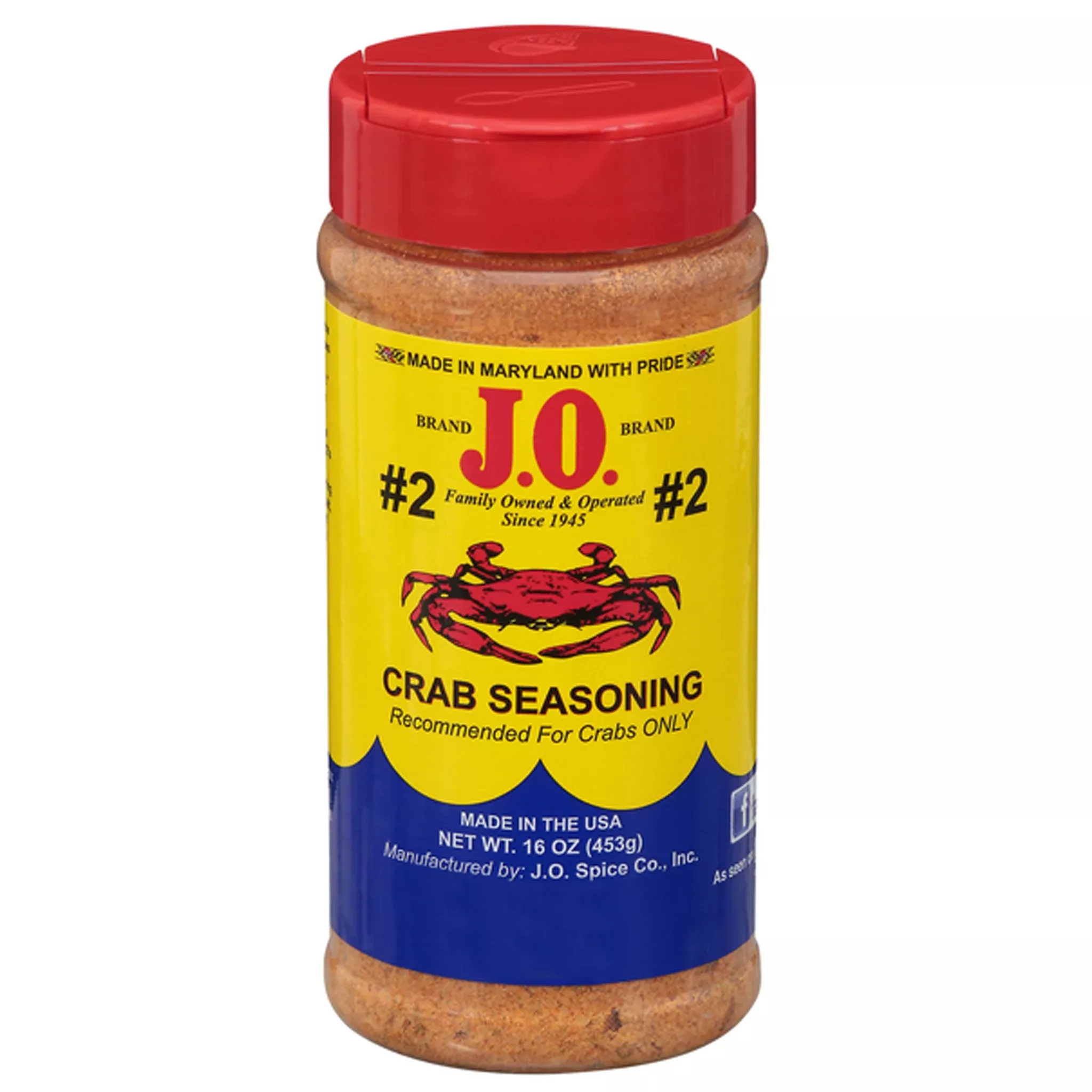 J.O. Spice #2 Crab Seasoning 16oz.