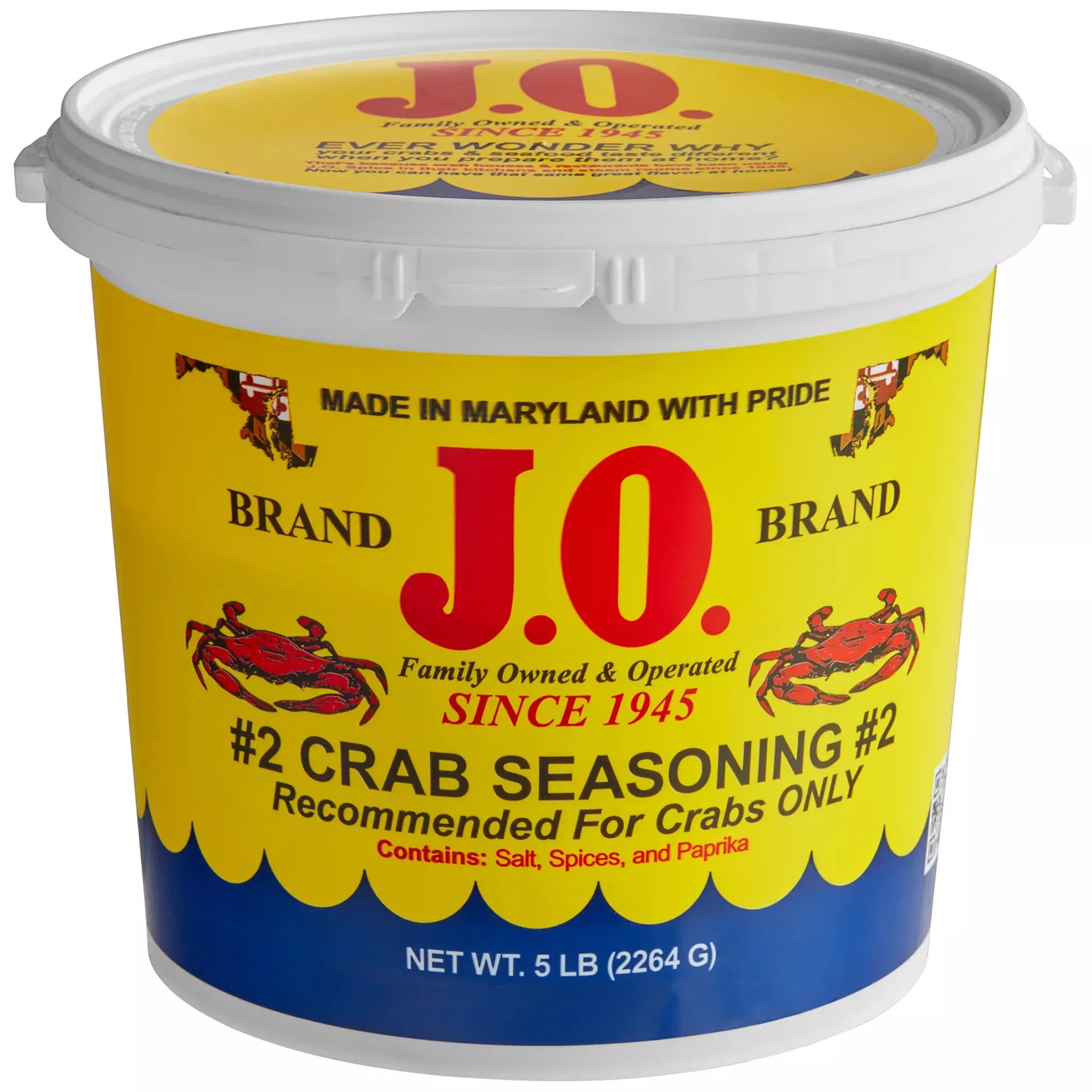 J.O. Spice #2 Crab Seasoning 5 lb. Tub