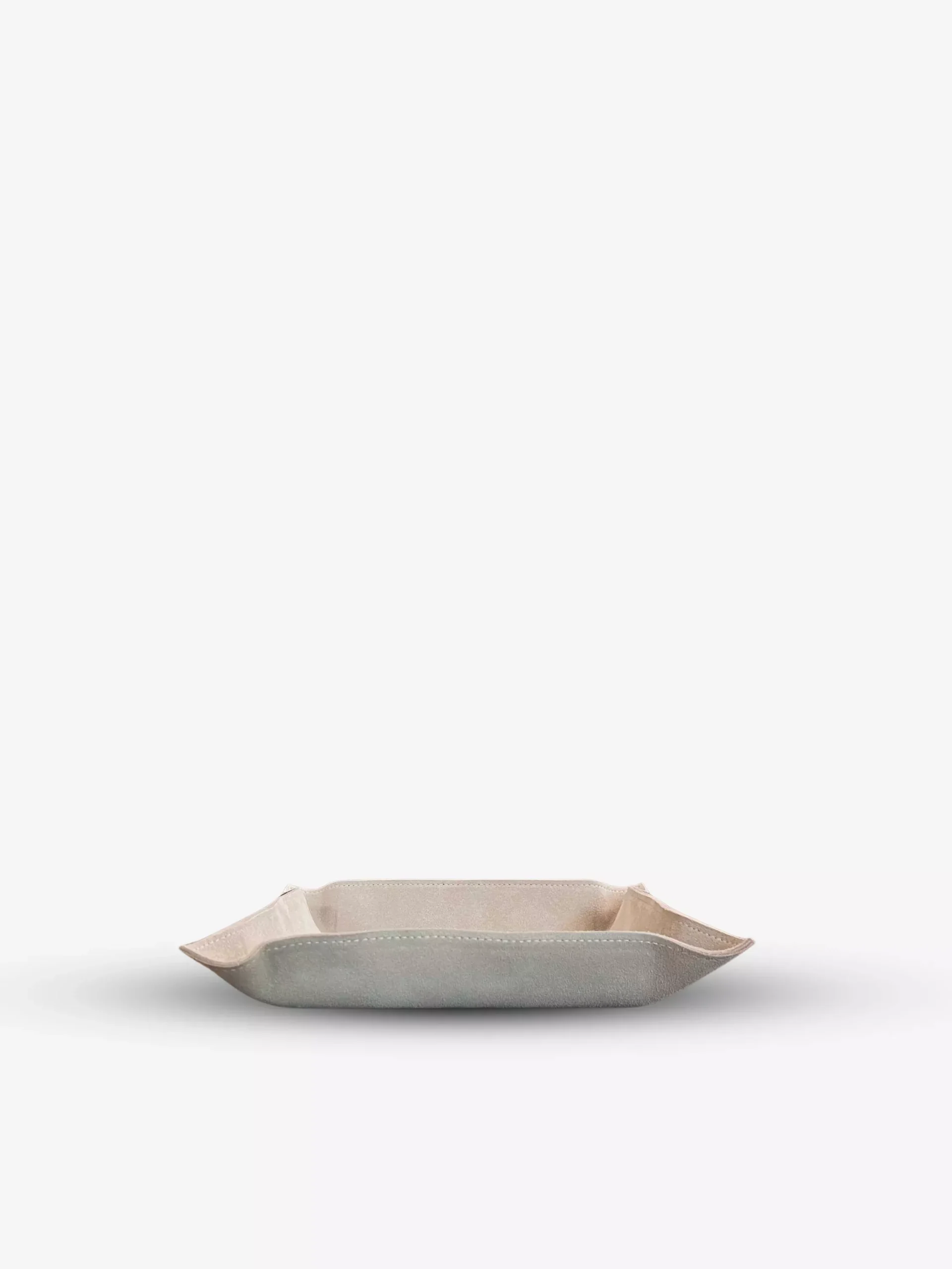 Jack Valet Square Tray Large in Suede Calfskin