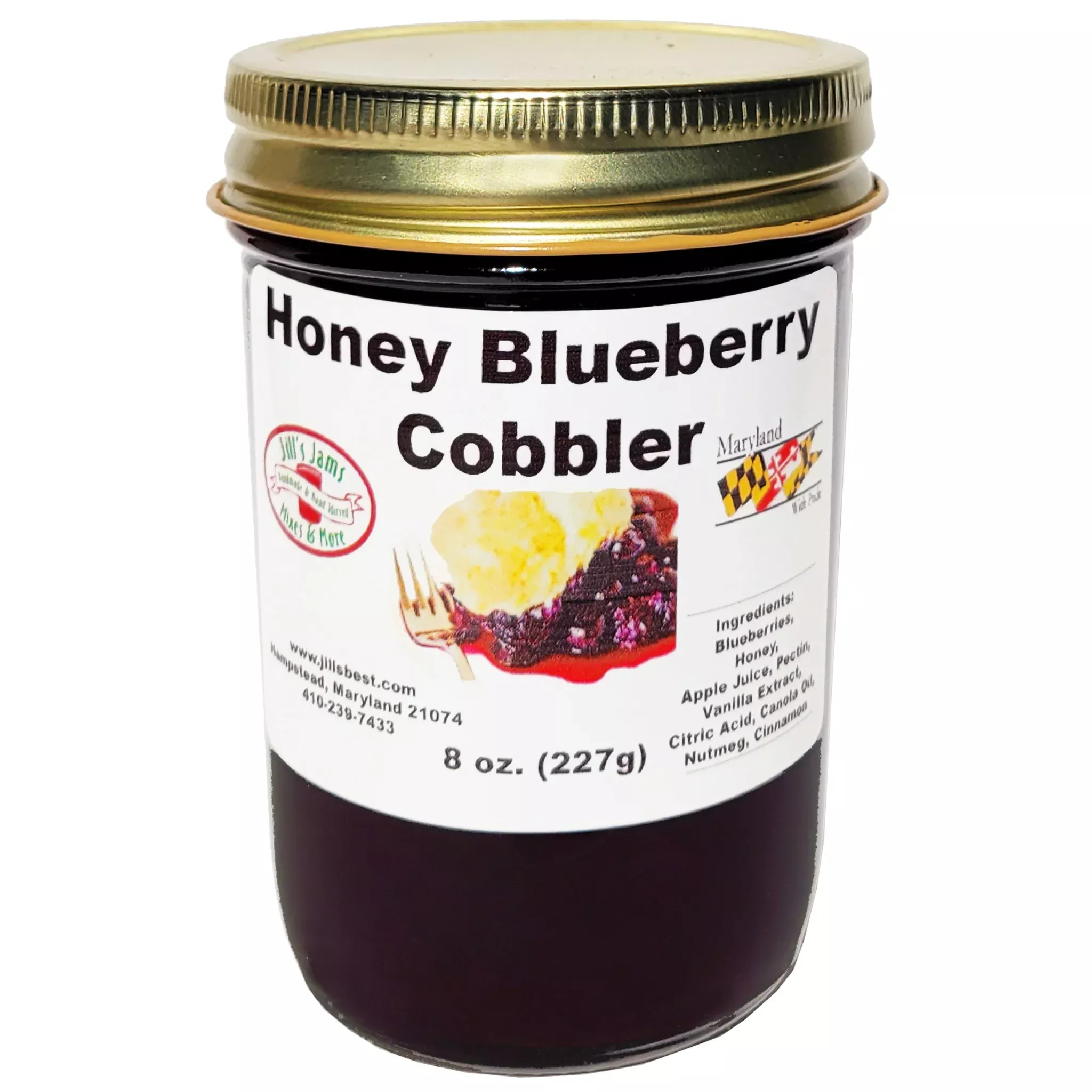 Jill's Honey Blueberry Cobbler Jam
