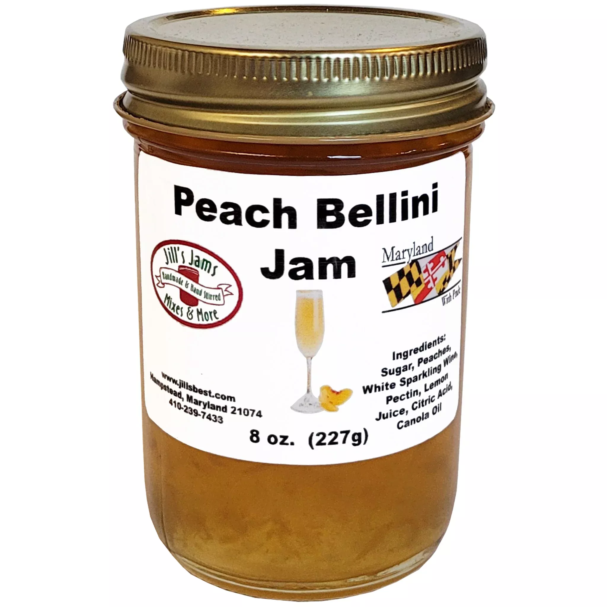Jill's Peach Bellini Jam