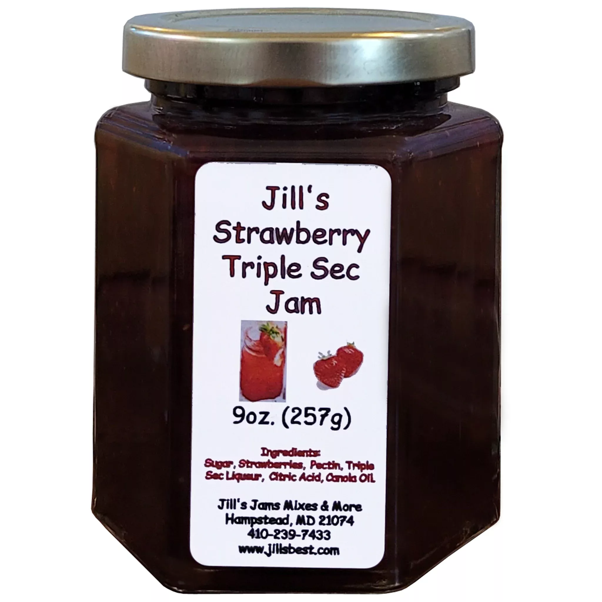 Jill's Strawberry Triple Sec Gourmet Jam