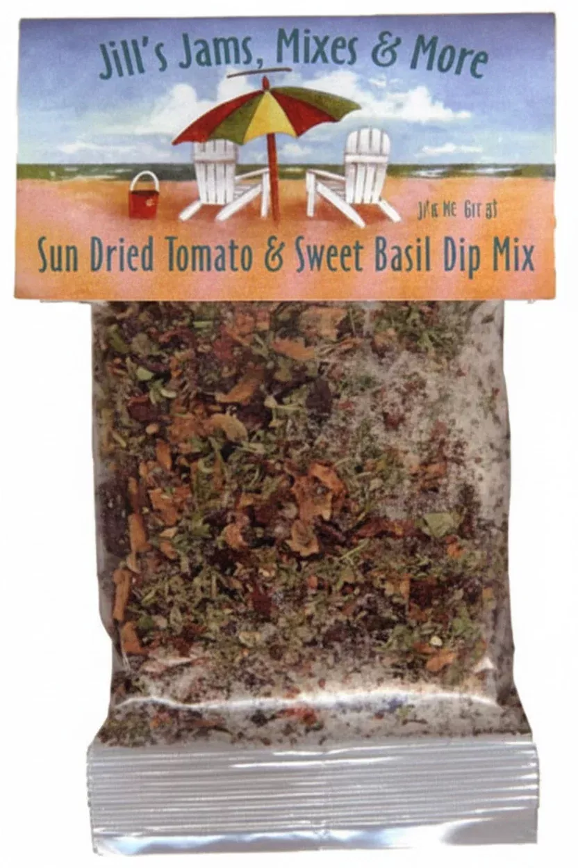 Jill's Sun Dried Tomato & Sweet Basil Dip Mix