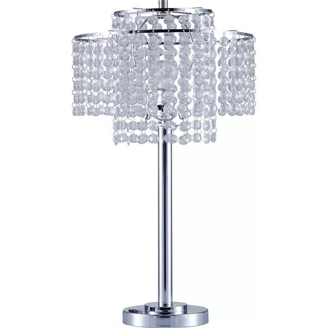 Kaitlyn Chrome 12"H Crystal Chrome Table Lamp