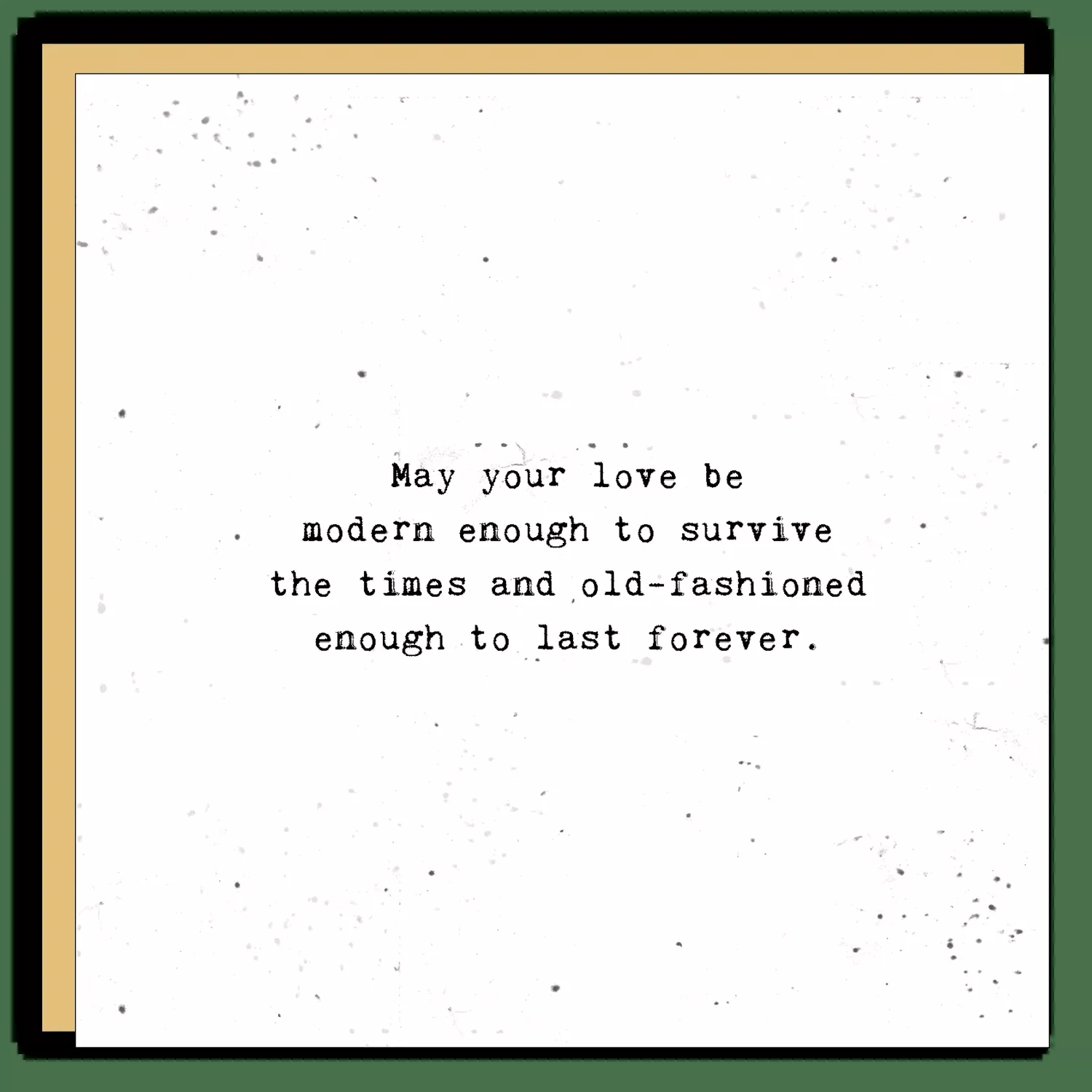 Keepsake Cards - Little Gem - May your love be modern