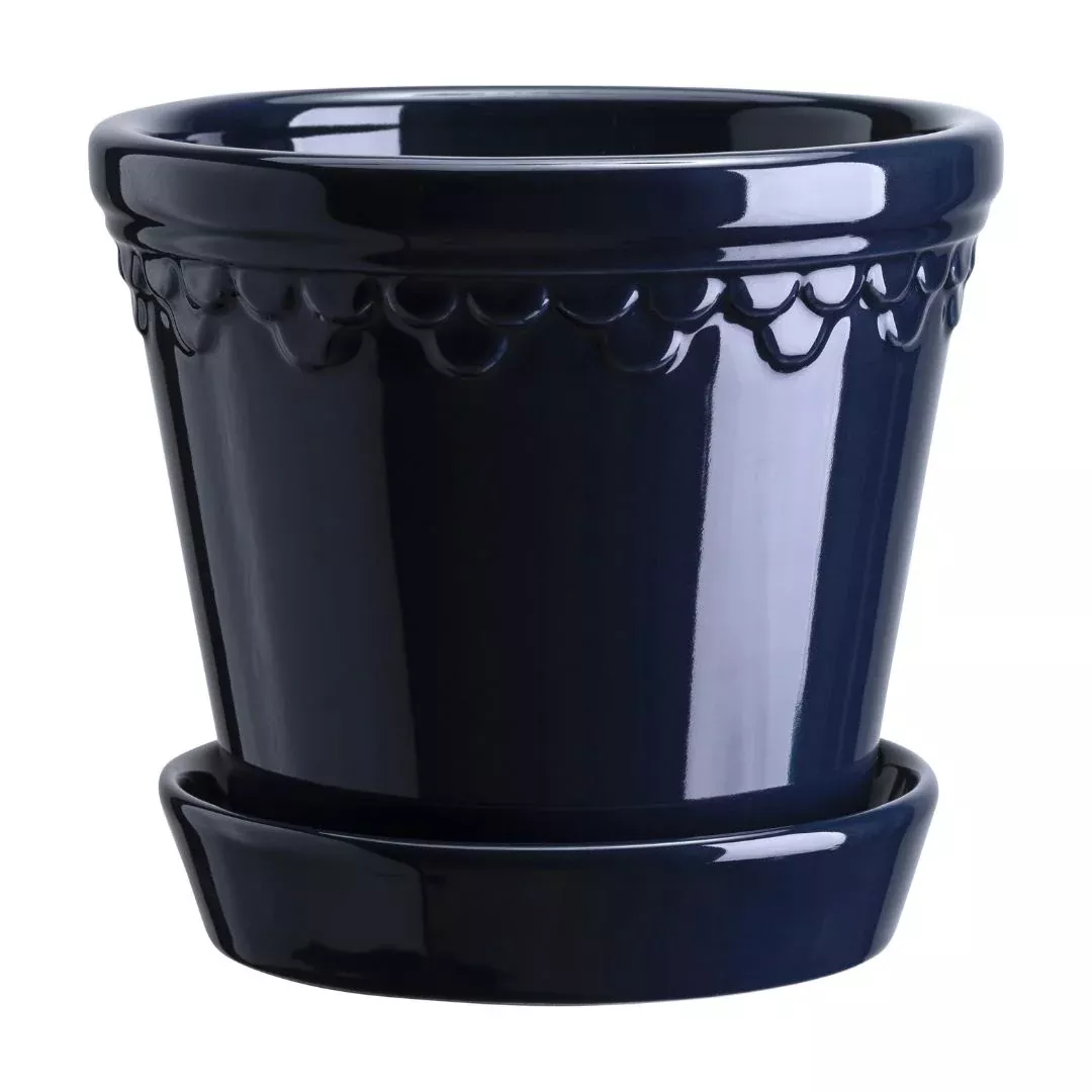 Kobenhavner Pot 16cm- Glazed Sapphire Blue