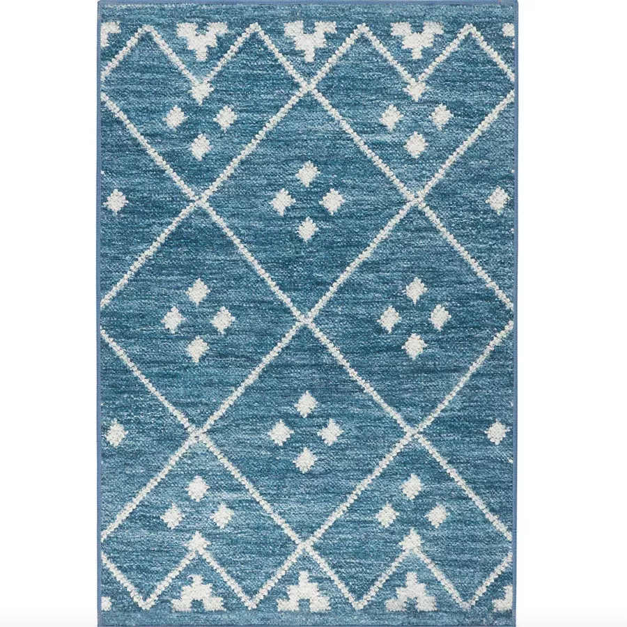 Kota Indigo Machine Washable Rug
