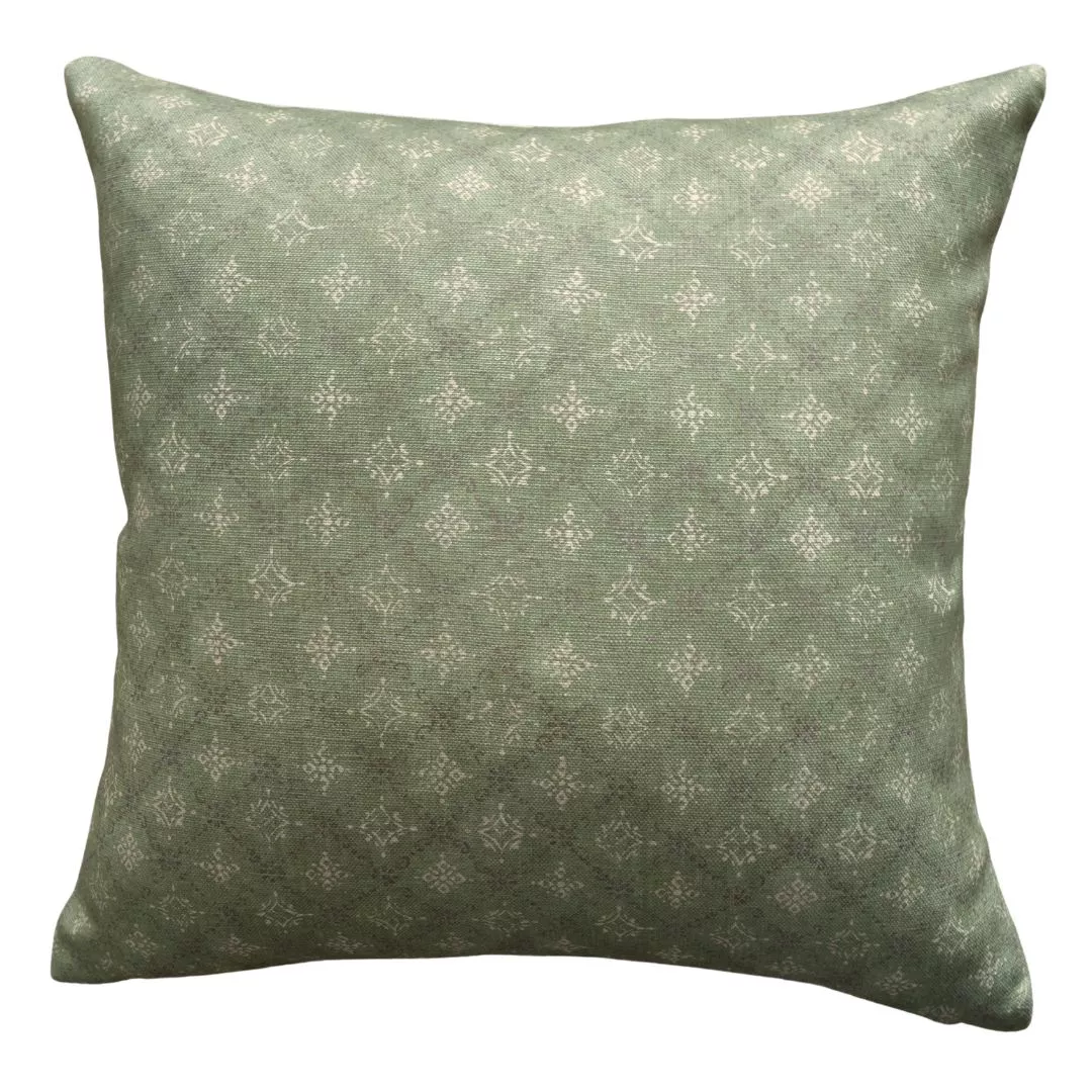 Lattice Pillow - Green 20"