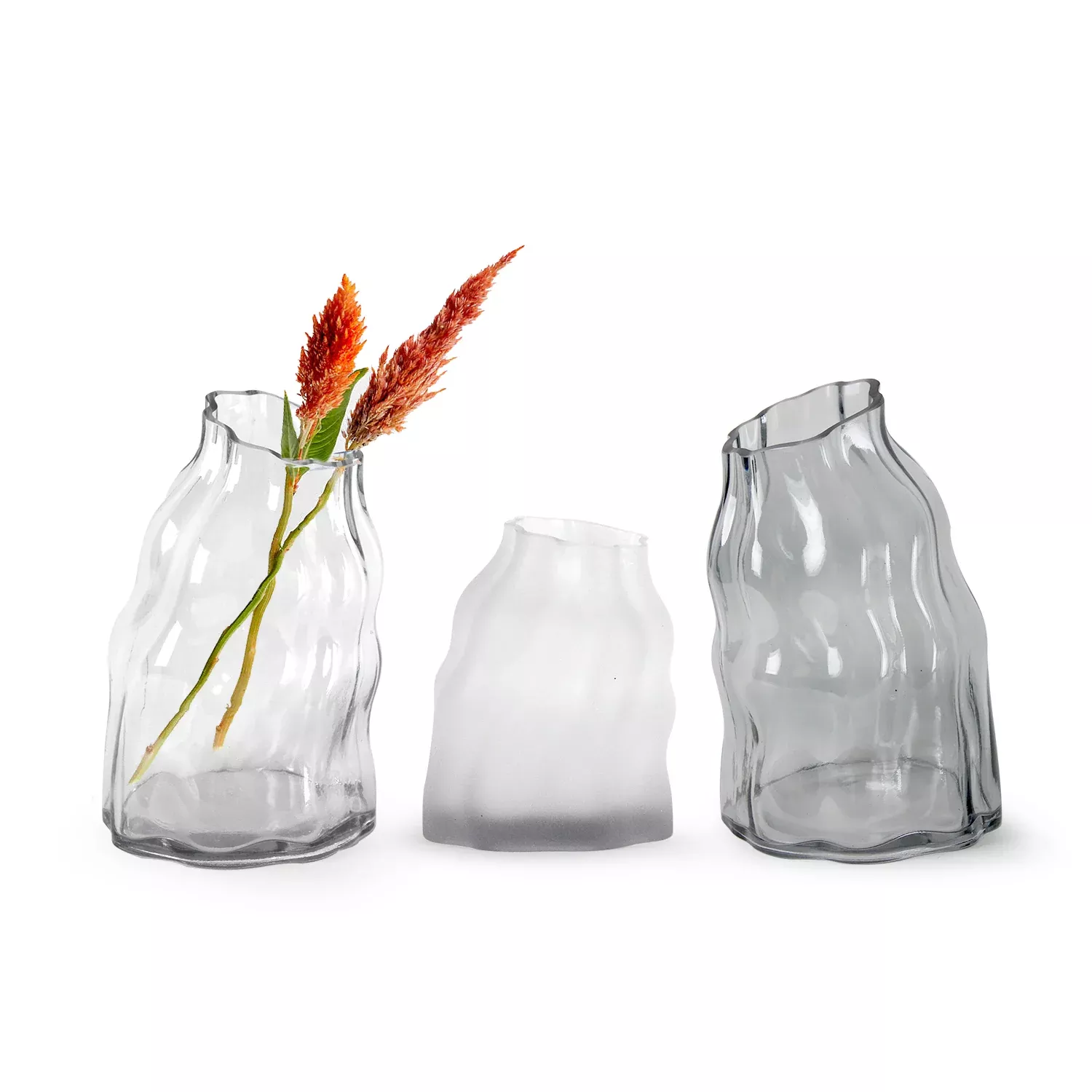 Leaning Towered Glass Vase