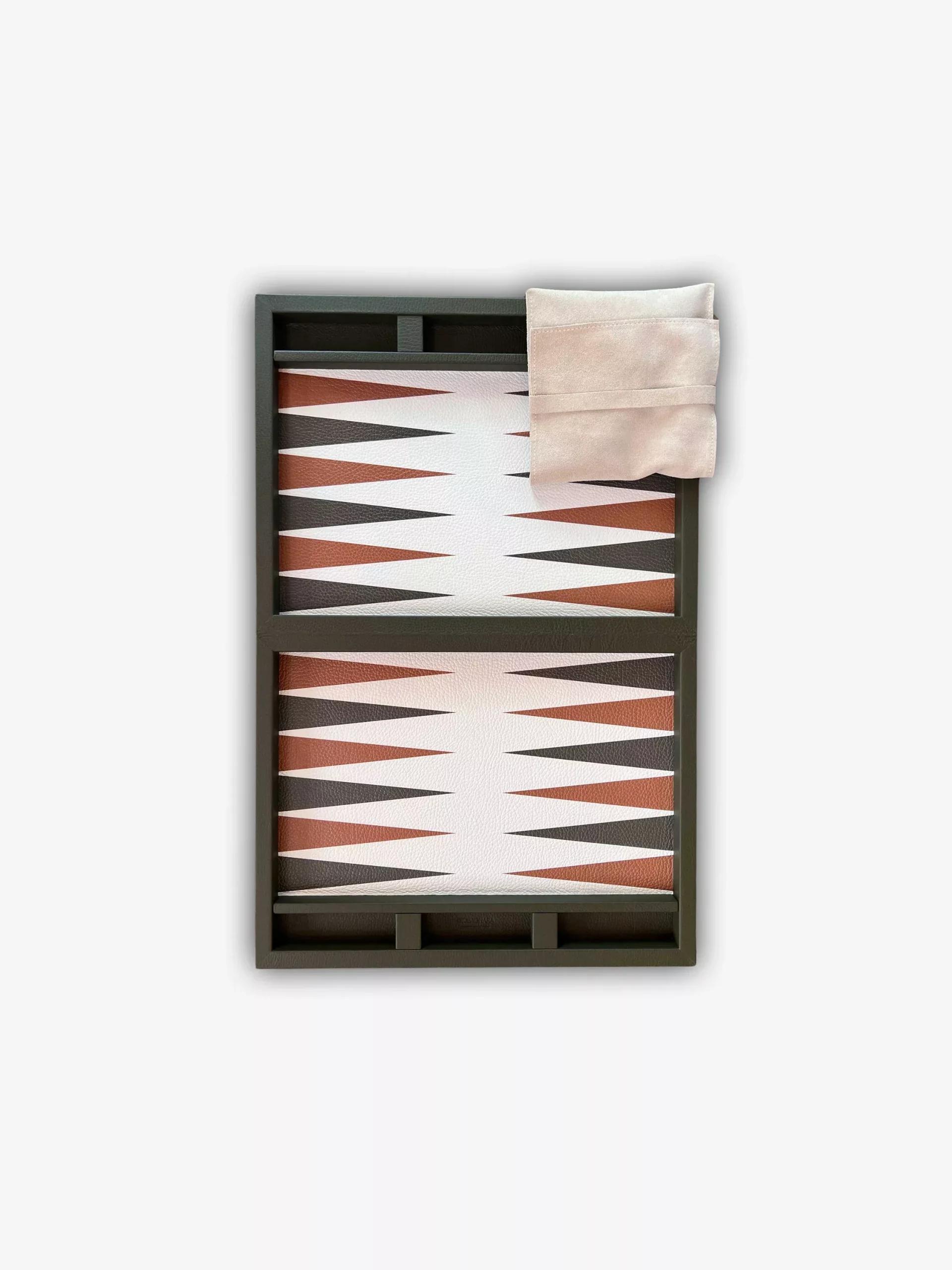 Lerici Backgammon Set in Deer Calfskin