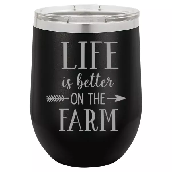 "Life Farm" 12 oz Wine Mug