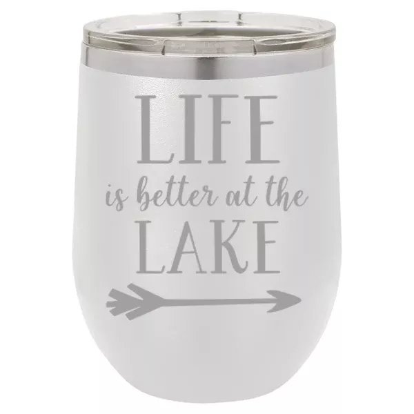 "Life Lake" 12 oz Wine Mug