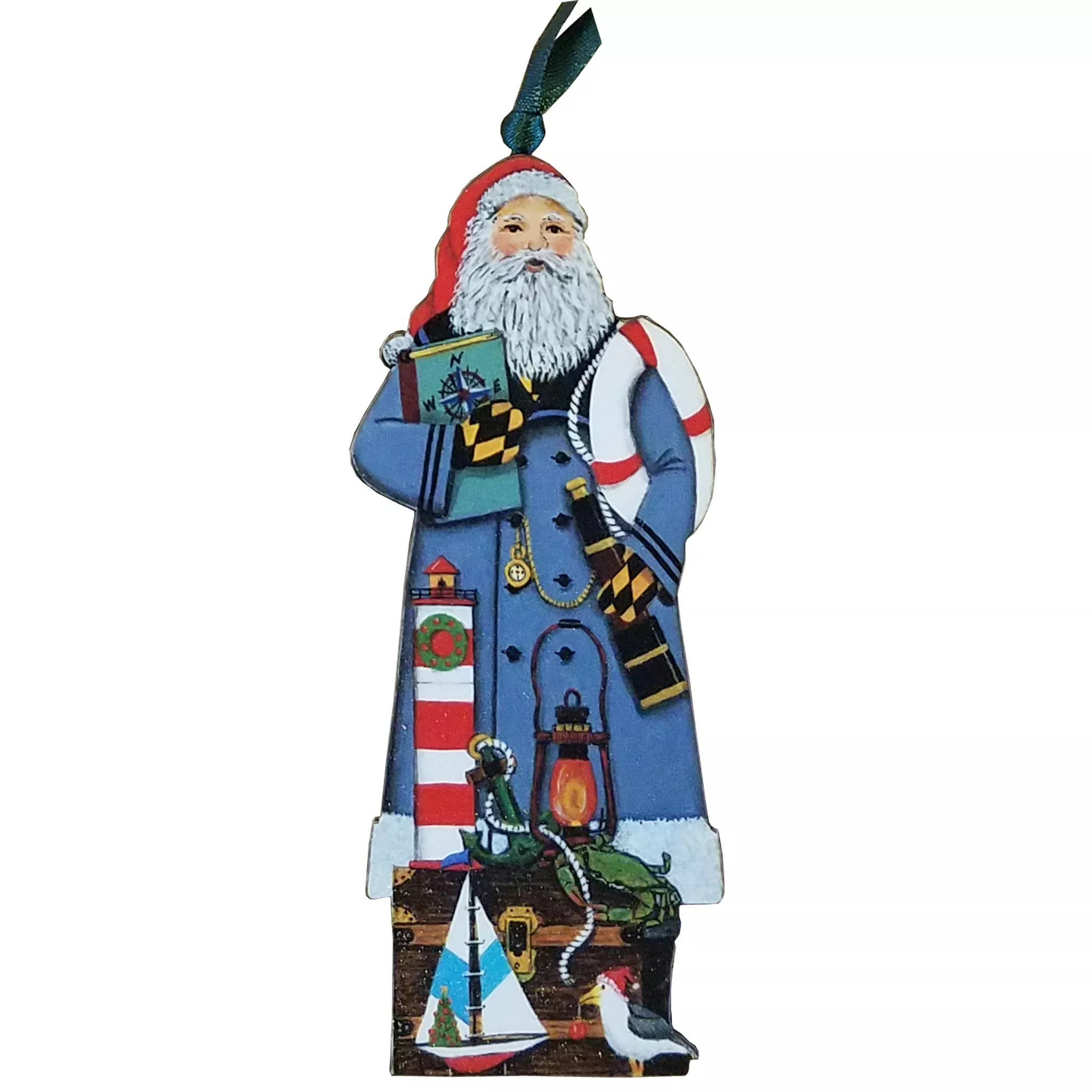 Lighthouse Keeper Santa Ornament