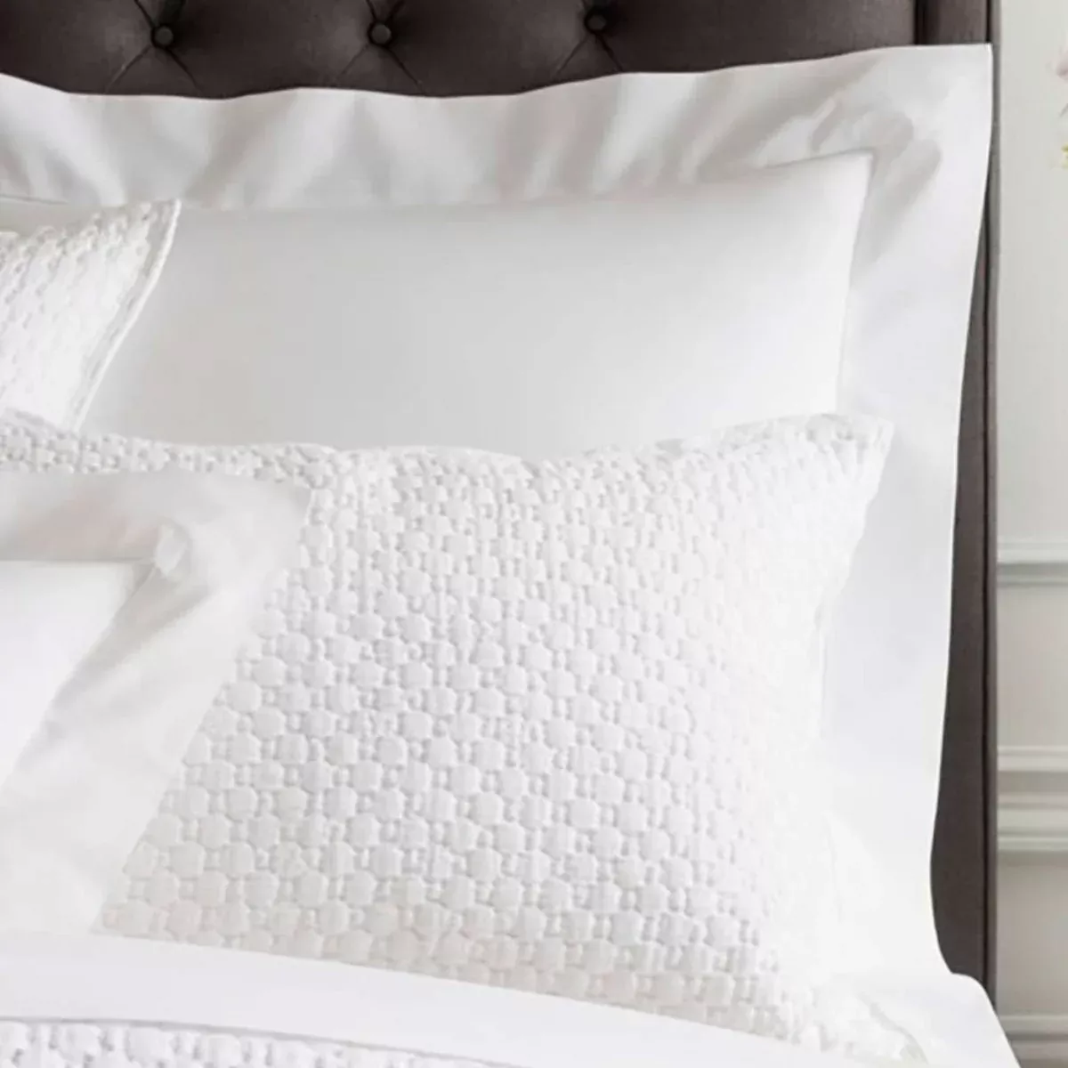 Lodi White Matelasse Sham