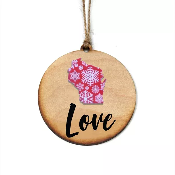 "Love" Christmas Ornament - WW006