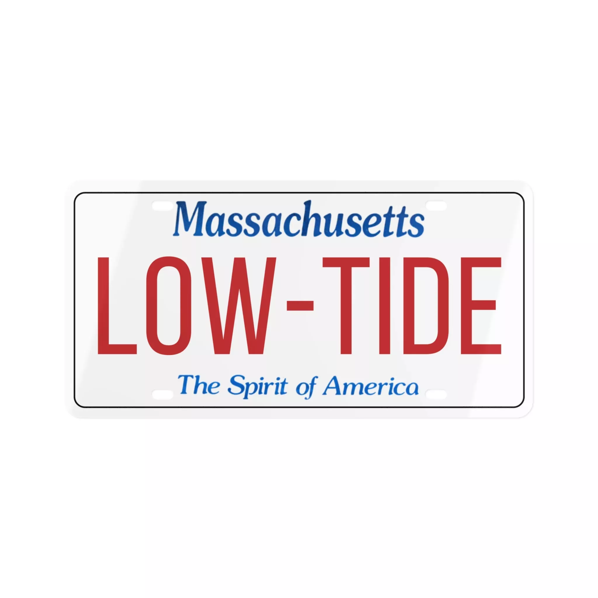 Low Tide License Plate Wall art