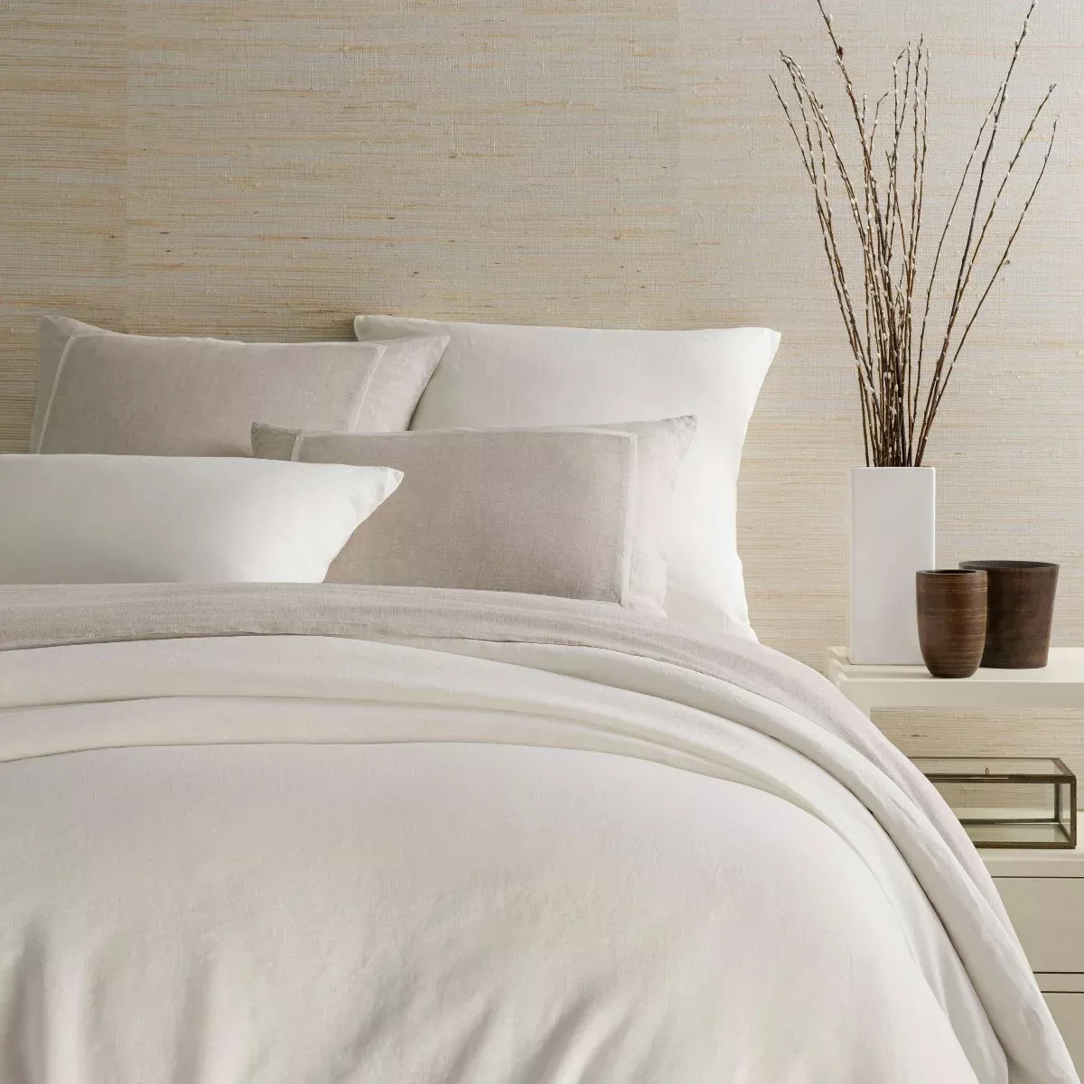 Lush Linen Ivory Duvet Cover