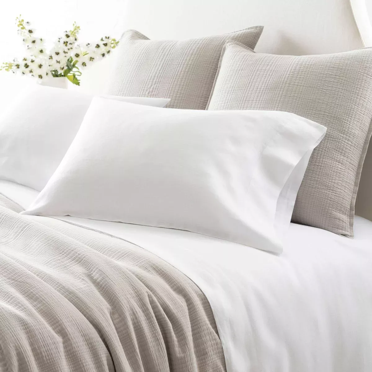 Lush Linen White Sheet Set