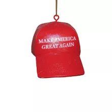 Make America Great Again Red CapOrnament Donald Trump MAGA 3.25 Resin