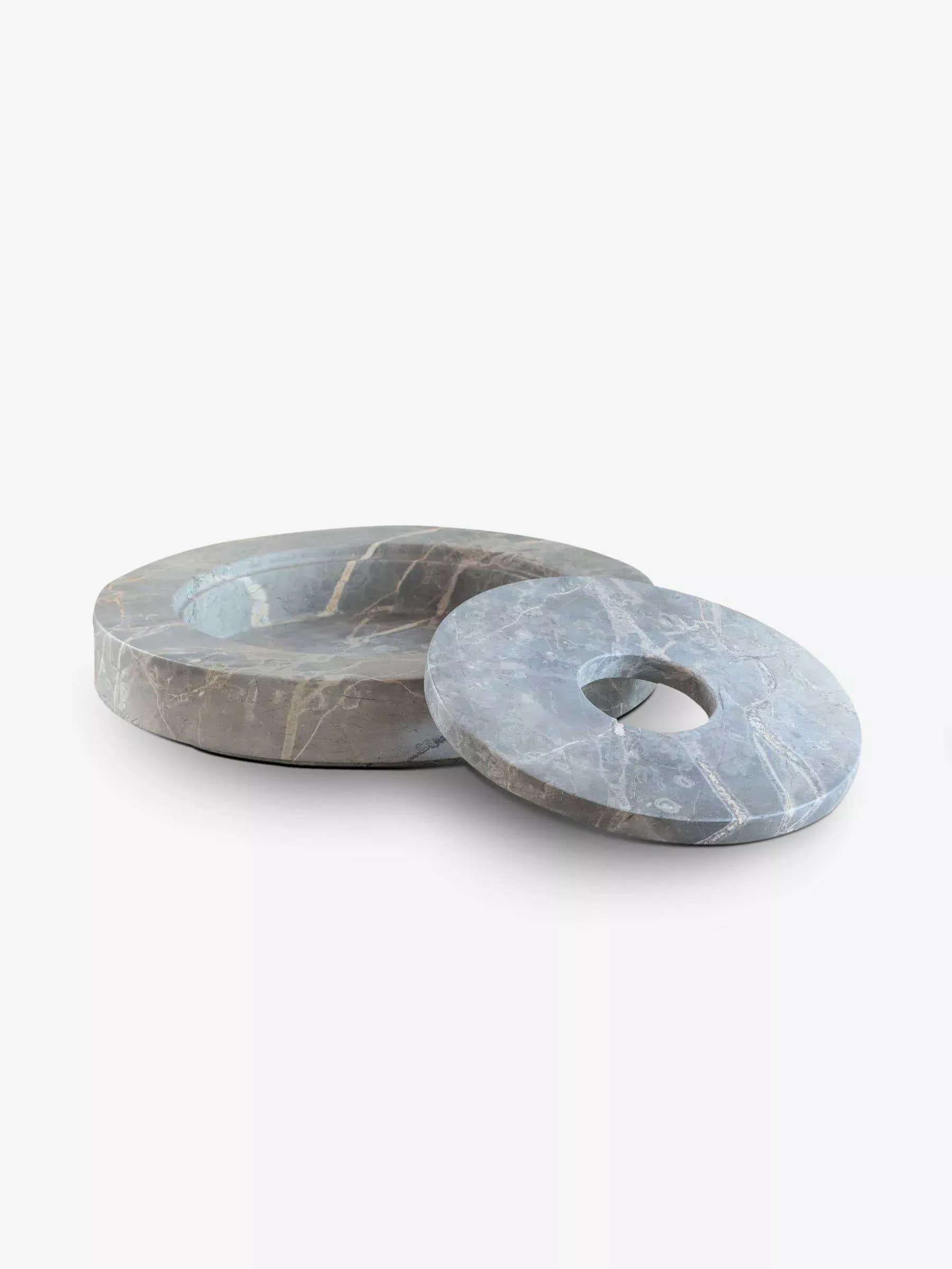 Marble Plate in Grigio Antico Marble