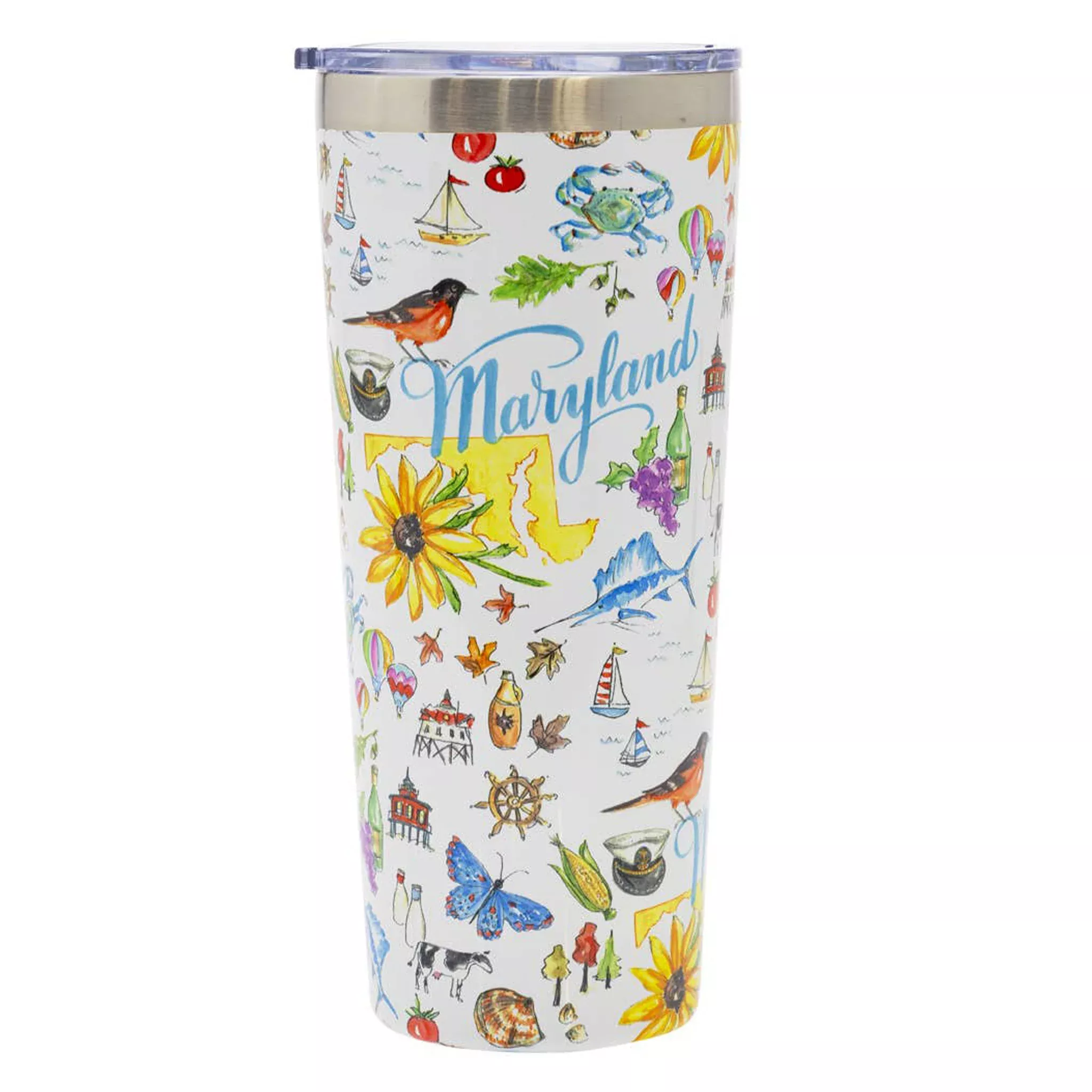 Maryland Collage Stainless Steel Tumbler