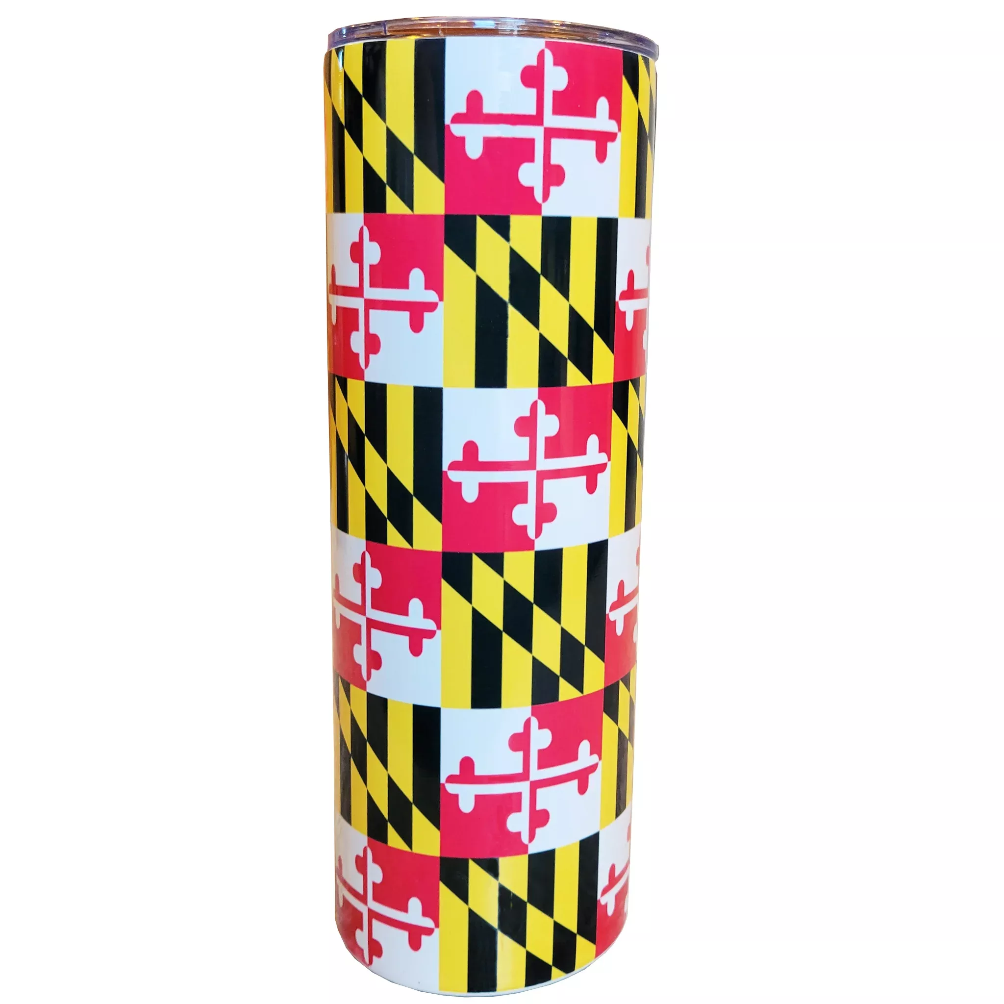 Maryland Flag 20oz Stainless Steel Skinny Tumbler