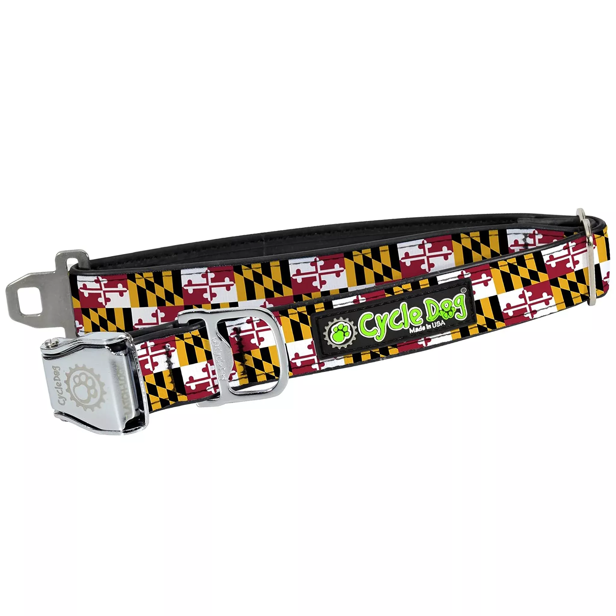 Maryland Flag No-Stink Dog Collar