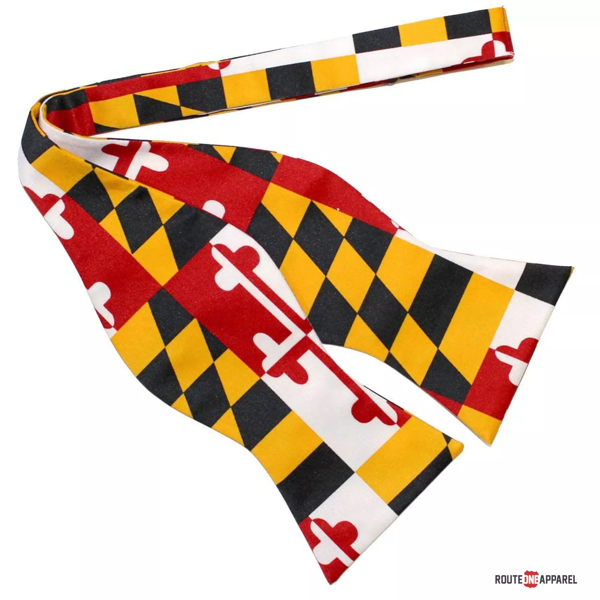 Maryland Flag Self Tie Bow Tie