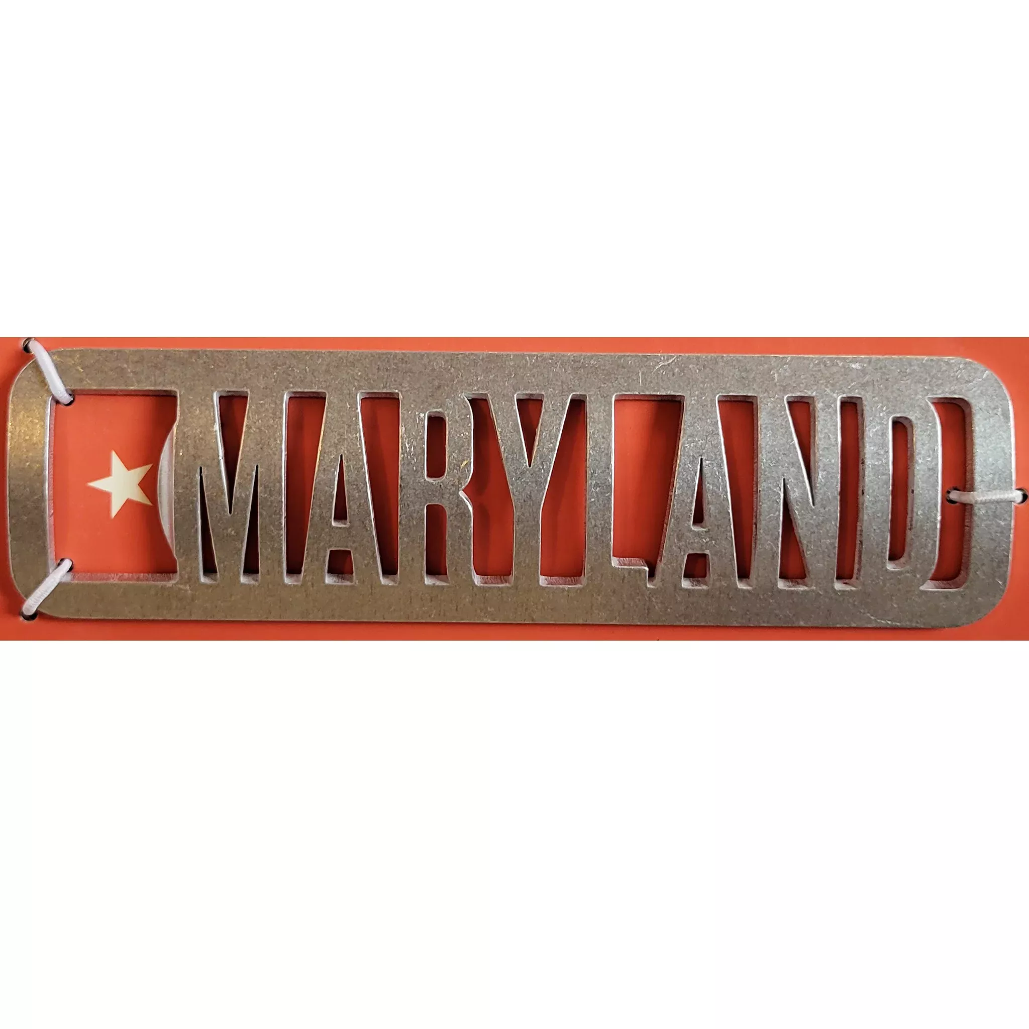 Maryland Laser Cut Bottle Opener - Aluminum