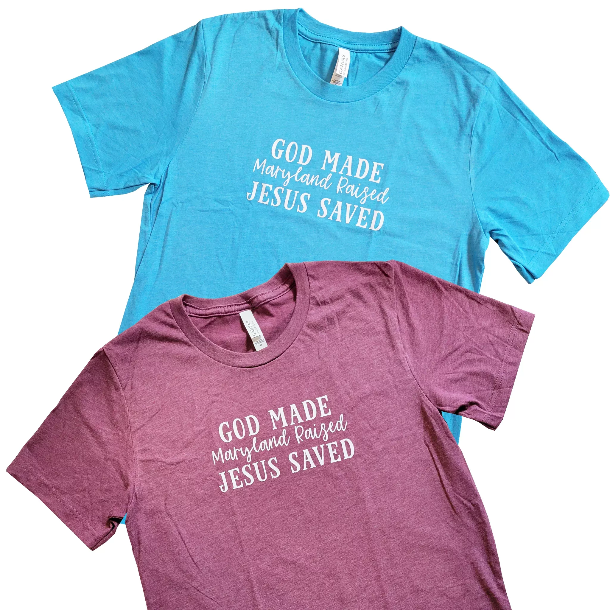 Maryland Raised Jesus Saved T-Shirt